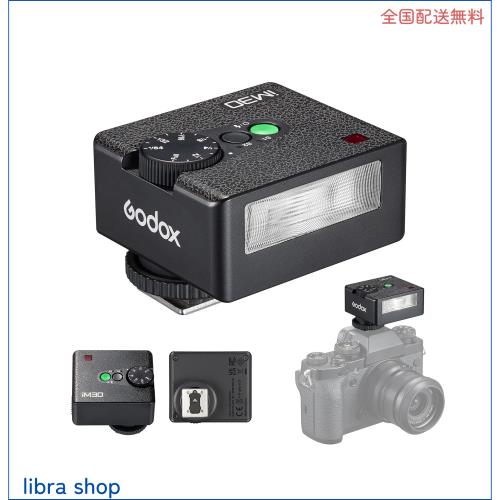 Godox IM30 Mini カメラフラッシュ スピードライト GN15 7 出力レベル 3.6 秒リサイクルタイム シングルコンタクトホットシュー交換付き の通販は