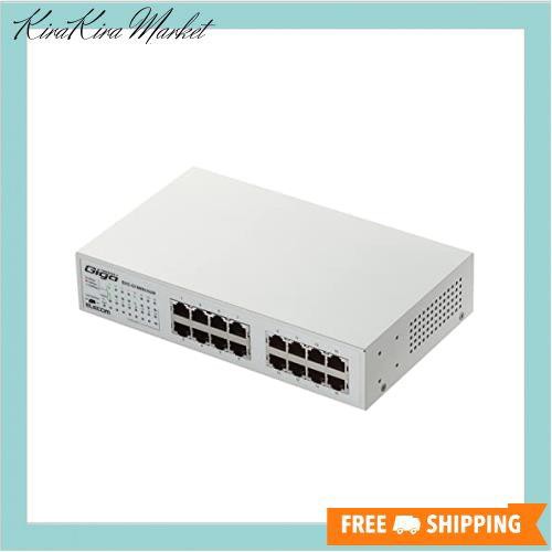 エレコム スイッチングハブ ギガビット 16ポート マグネット付き 電源内蔵 金属筺体 EHC-G16MN-HJWの通販は