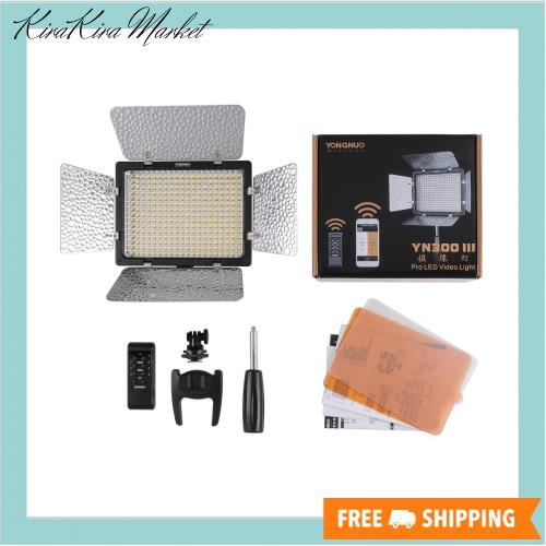 YONGNUO YN-300 III 300 LEDビデオライト 300球のLEDを搭載 カメラ＆ビデオカメラ用 2280 LM　超高輝度 色温度調整 IRリモコン付き (5500の通販は