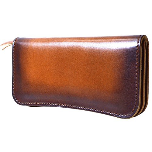 atelierCODEL 長財布 栃木レザー メンズ 財布 本革 (手染めブラウン)の通販は 12,625円