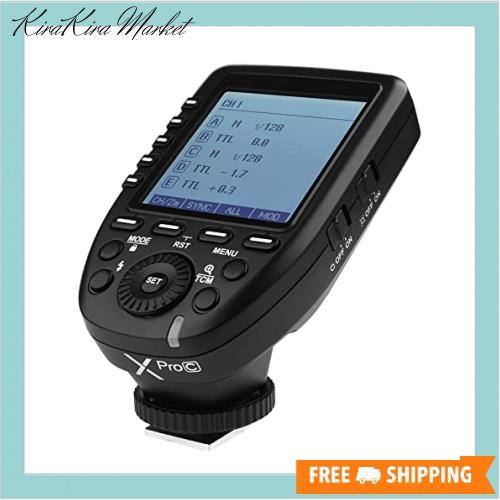 【正規品 技適マーク付き日本語説明書付】Godox Xpro-C E-TTL II 2.4G ワイヤレスフラッシュトリガー 高速同期 1 / 8000s Xシステム 高速の通販は