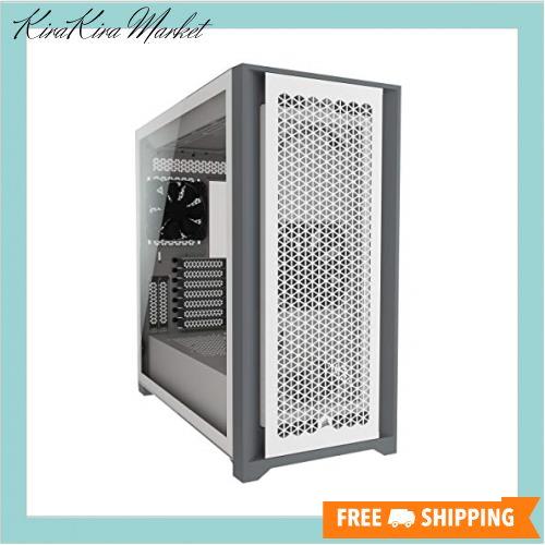 CORSAIR 5000D エアフロー強化ガラス製ミドルタワー ATX ケース、ホワイト CC-9011211-WWの通販は