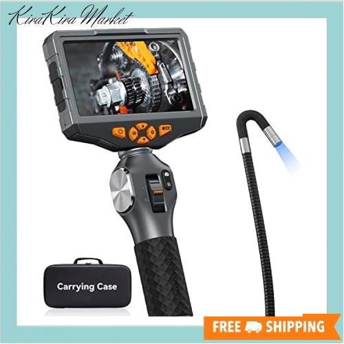 Teslong 内視鏡カメラ ファイバースコープ 工業用内視鏡 先端可動式工業用内視鏡 5インチ IPS液晶モニター1080P百万画素検査カメラ 防水 の通販は 34,878円