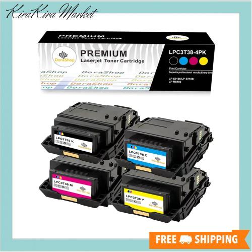 エプソン用 LPC3T38 BK/C/M/Y 「4本セット」 「大容量」 互換トナーカートリッジ　対応機種：LP-S8180/LP-S7180/LP-M8180 国際規格ISO900の通販は
