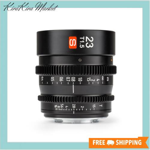 VILTROX S23mm T1.5 単焦点レンズ 大口径 シネマレンズM4/3マウント 交換レンズ 軽量 マニュアルフォーカス 映画撮影用 LUMIX GH6 パナソの通販は