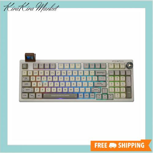 【????新登場】EPOMAKER RT100 97キー ゲーミングキーボード ガスケット BT5.0/2.4G/USB-C メカニカルキーボード カスタマイズ可能なディの通販は