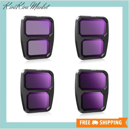 STARTRC NDフィルターセット DJI Air 3アクセサリー用 フィルター4パック (ND8 ND16 ND32 ND64) (アルミニウムバージョン)の通販は 8,231円