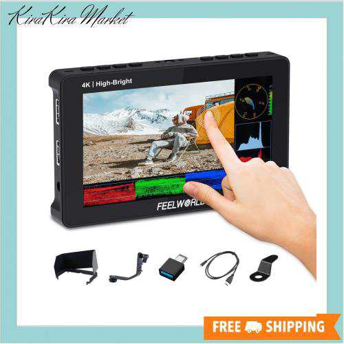 FEELWORLD F5 PROX 5.5インチ1600nit高輝度DSLRカメラフィールドモニター3D LUT波形タッチスクリーン4K HDMI/Type-C入力1920x1080IPS小型の通販は