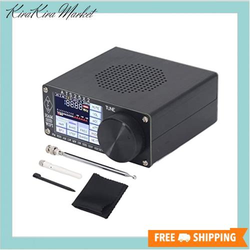 オリジナルATS25X2、2.4インチタッチスクリーンと2000mAhバッテリーを備えたオールバンドDspラジオ受信機、スペクトルスキャン付きDSP短の通販は