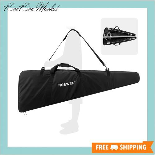 NEEWER Cスタンドバッグ 新版頑丈なキャリングケース ショルダーストラップ、ハンドル、2本のCスタンド用仕切り、エクステンションアームの通販は