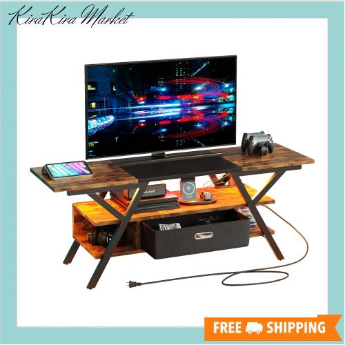 Bestier テレビ台 2口コンセント付きテレビボード 幅140?tv スタンド 32~65型対応 ローボード 全体耐荷重103kg ロータイプ おしゃれ 収の通販は