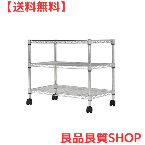 ドウシシャ ルミナス互換 システムワイヤーシェルフ 幅60 3段 スリムスチールラック 収納棚 幅60×奥行35×高さ50cm 全体耐荷重240kg 頑の通販は 5,105円