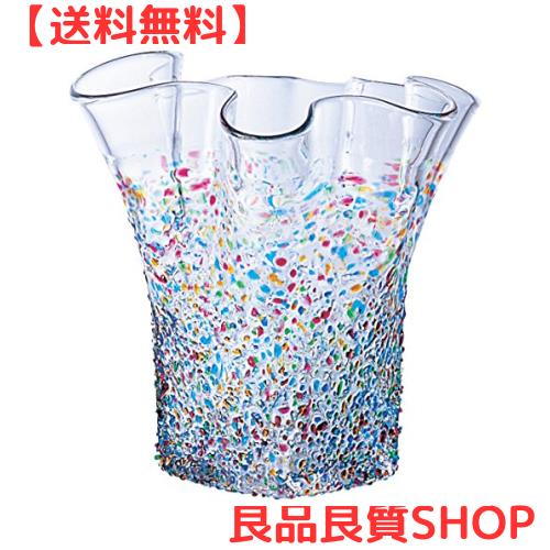 津軽びいどろ フリル花器 F-79455の通販は