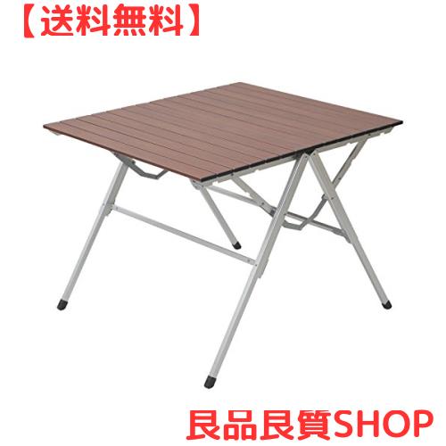 山善(YAMAZEN) キャンパーズコレクション スタイルワンアクションテーブル(幅81奥行70) OAT-8070(WP)の通販は