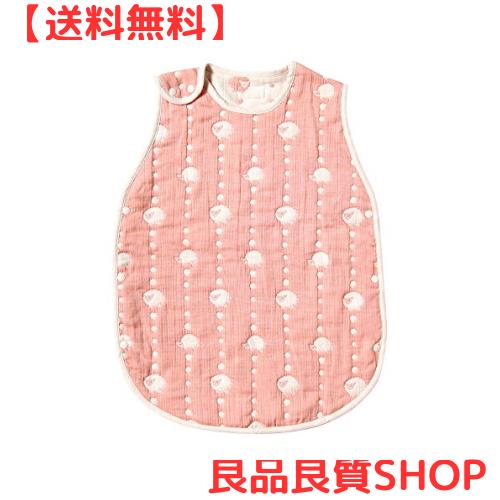 10mois(ディモワ) - Hoppetta ふくふくガーゼ(6重ガーゼ) トドラーキッズスリーパー コットン100% 2~7歳頃まで ピンク 着丈64cm 7242 5,615円