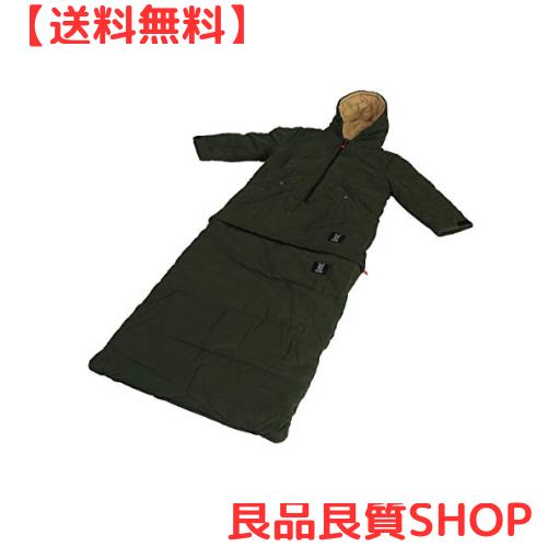 DOD(ディーオーディー) ジャケシュラ2M 防寒具や焚き火ジャケットとしても使える2WAY寝袋 推奨身長~175cm S1-708-KHの通販は 12,995円