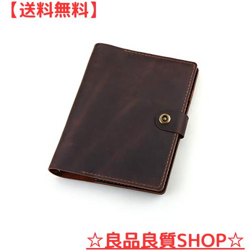 ROTERDON システム手帳 本革ノート A5サイズ 本革 2024 ノートカバー レザー 手縫い 手作り オリジナル 3色 ノート メモ帳 カード収納 ビの通販は