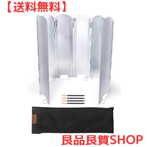 ウインドスクリーン 大型 風除板 防風板 高さ40cm 50cm 8枚 折り畳み式 収納袋付き 亜鉛メッキ鋼板 耐熱性 耐摩耗性 煮炊き 焚き火 焚きの通販は 5,354円