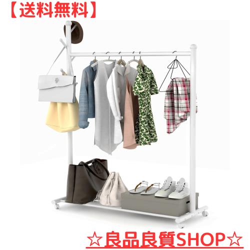 ハンガーラック ポールハンガー コートラック パイプハンガー 物干しスタンド 衣類ラック 衣類収納 幅105×奥行43×高さ170cm コートハンの通販は