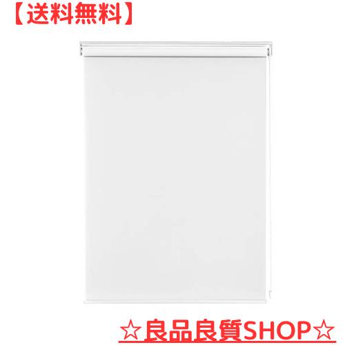 Deconovo ロールスクリーン ロールカーテン 幅140cm 丈135cm ホワイト チェーン式 1級遮光 断熱 遮熱 防音 防寒 UVカット 13サイズ 表裏 7,385円