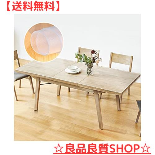 テーブルマット テーブルクロス 90*200cm 厚さ1.5mm デスクマット 透明ビニール クリア PVC素材 汚れ防止 撥水加工 耐熱 定型処理 (200*9の通販は 6,095円