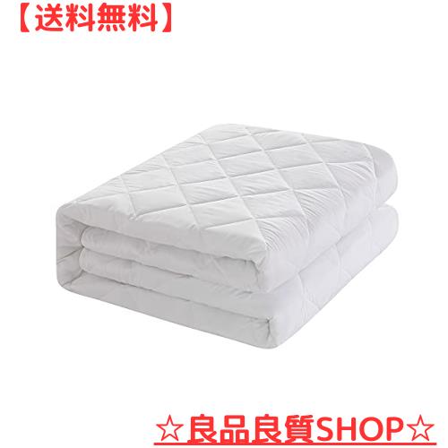 敷きパッド ファミリーサイズ 吸汗通気 ベッドパッド オールシーズン 良いクッション性 柔らか 防臭防ダニ ベッドマット ベッドシーツ 丈の通販は 5,286円