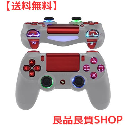 eXtremeRate ps4コントローラーに対応用マルチカラー発光D-padサムスティックトリガーホームフェイスボタン、ps4 Slim Pro CUH-ZCT2コンの通販は
