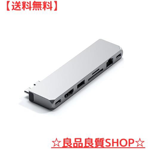 Satechi USB-C Proハブ Max 8in2 (シルバー) USB4 HDMI USB-A/Cデータ イーサネット SD 音声ジャック (MacBookPro Air M1 M2対応)の通販は