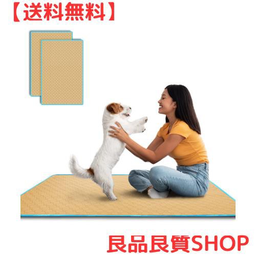TiTiSNUGYペット用おしっこマット ペットマット 大型犬トイレシート 2枚セット140x90cm 下敷きマット 四重構造 超吸収 防水 漏れ防止 速の通販は