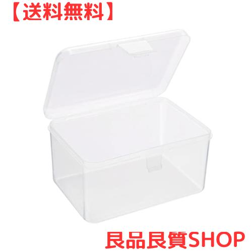 PATIKIL 収納ケース 120x85x65 mm 6個 クリア貯蔵容器 ヒンジ付きのふた プラスチック 長方形ボックス ビーズ アート 工芸用の通販は