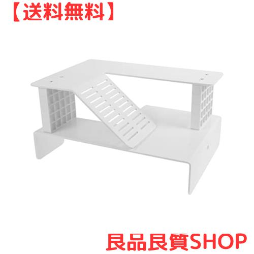 VORCOOL 亀浮島 シェルター 隠れ家 二階 水槽オブジェ プラスチック 爬虫類 両生類 White 24.5X18X12CM 5,483円