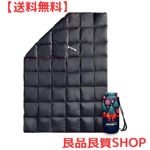 4Monster ダウン ブランケット マルチブランケット 防寒 アウトドア キャンプ 旅行 軽量 防水 防風 コンパクト ひざ掛け 肩掛け 掛け布団の通販は