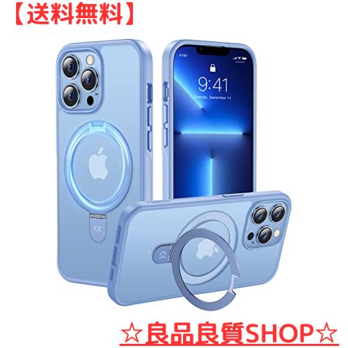 【利便性・スタンド・Magsafe】CASEKOO iPhone13ProMax 用 ケース 隠し収納式 米軍MIL規格 耐衝撃 スマホケース 薄形半透明 マット仕上げの通販は 5,827円