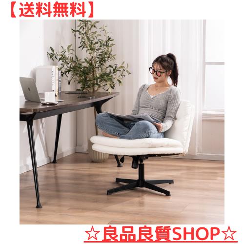 SKYE デスクチェア アームレス オフィスチェア ホイールなし パソコンチェア クロスレッグ 椅子 ワイド ホーム オフィス デスクチェア 高の通販は 18,564円