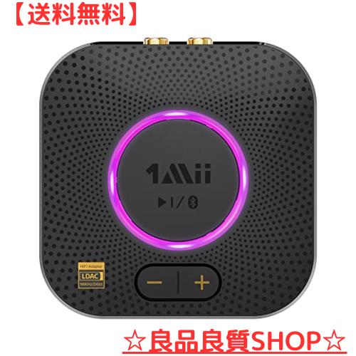1Mii LDAC bluetooth 5.2 レシーバー オーディオ ブルートゥース 受信機 APTX HD aptx LL 低遅延 AAC RCA / 3.5mm AUX 対応 自動接続 音の通販は 10,247円