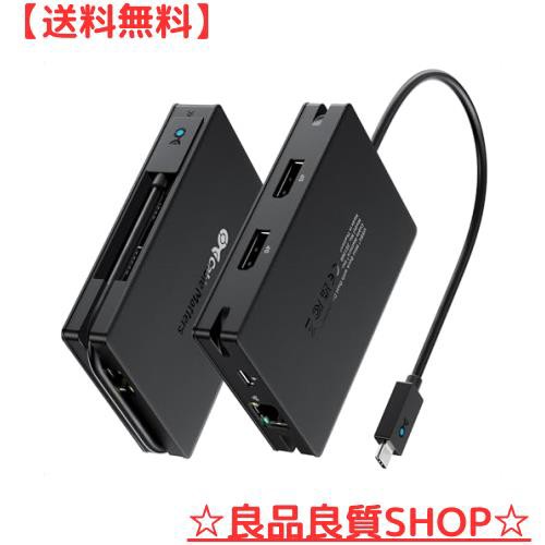 Cable Matters 8-in-1 ポータブル 40Gbps USB4 ハブ USB 4 ドック デュアル DisplayPort 4K@60Hz 単一 DisplayPort 8K@60Hz 100W PD ギガの通販は