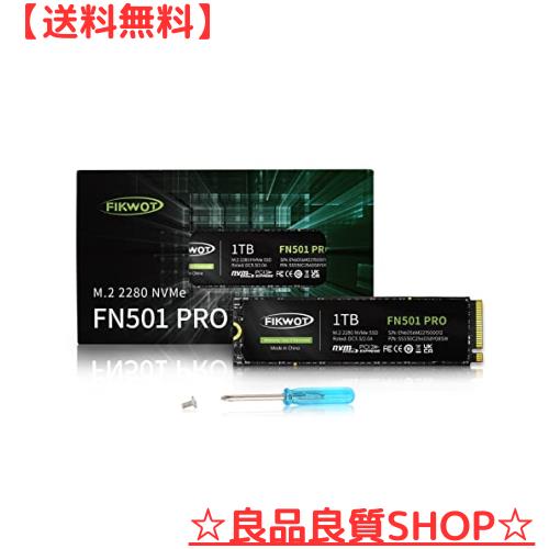 Fikwot FN501 Pro 1TB NVMe SSD M.2 2280 PCIe Gen3 x4 内蔵 SSD グラフェン冷却ステッカー付き 最大 3500MB/s SLC キャッシュ 3D NAND Tの通販は 8,744円