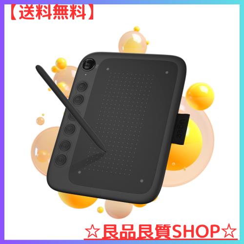 UGEE ペンタブ Q6 ペンタブレット 6.3×3.5インチ スマホ対応 板タブ お絵描き ショートカットキー6個 8192レベル筆圧 60°傾き検知 比率の通販は