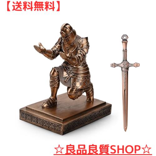 HDMbigmi King’s Guard Knight ペンホルダー ペンスタンド デスクオーガナイザー アクセサリー 樹脂鉛筆ホルダー メタルソードレターオーの通販は 6,505円