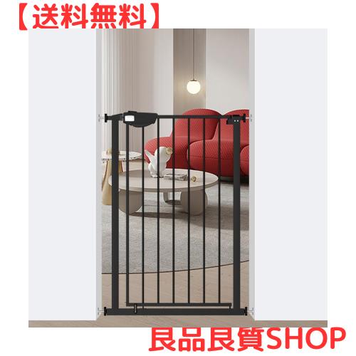 Seogva ベビーゲート 三重ロック 高さ92cm 拡張フレーム付き ベビーゲート つっぱり 扉付き 幅100cm以上組み立て可能 ピーナッツロック の通販は 10,687円