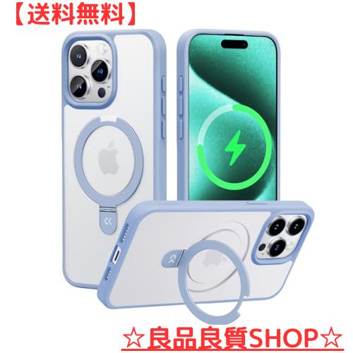 CASEKOO iPhone 15 Pro Max 用 ケース 【新生活に役立つ・多機能一体】Magsafe対応 米軍MIL規格 耐衝撃 隠しスタンド 指紋防止 マット仕の通販は 7,009円