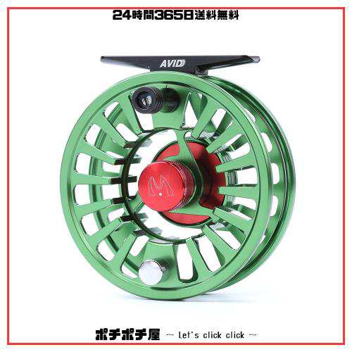 M MAXIMUMCATCH MaxcatchフライリールMidアーバ CNC加工アルミ製左右手交換可能サイズ(3/4 5/6 7/8wt) (グリーン, 7/8 wt)の通販は