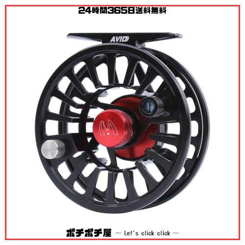 M MAXIMUMCATCH MaxcatchフライリールMidアーバ CNC加工アルミ製左右手交換可能サイズ(3/4 5/6 7/8wt) (ブラック, 1/3 wt)