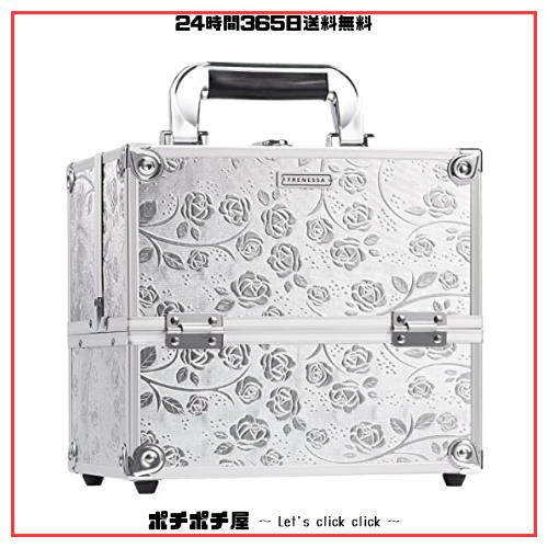 Hapilife メイクボックス 大容量 4段 スライドトレイ 仕切り付き コスメボックス 幅25cm 中型 ネイルグッズ 化粧品 メイク道具 収納ボッの通販は 5,153円