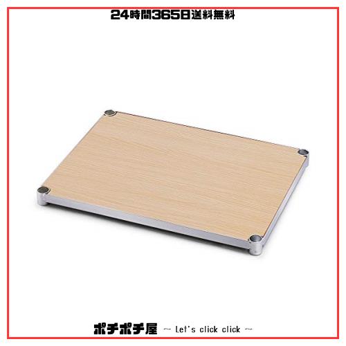 アイリスオーヤマ ラック メタルラック 棚板 ポール径25mm ウッディ棚板 ナチュラル 幅61×奥行46×厚さ4？ スチールラック 木目調 おしの通販は 5,029円