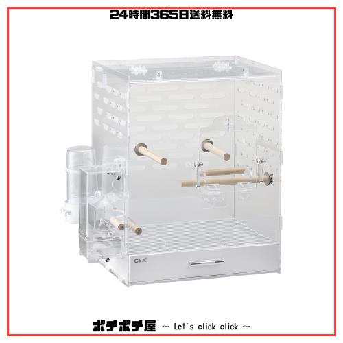 ジェックス コトリウム350-II 43.5×29×44.5cm とまり木・エサ入れ・水入れ付 10,987円