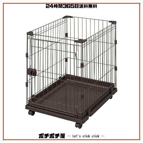 アイリスオーヤマ 犬 サークル 室内 コンビネーションサークル P-CS-470V ウォールナット