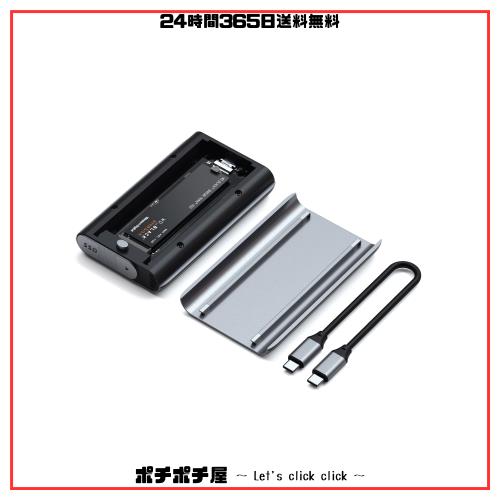 Satechi USB4 M.2 NVMe SSD Pro エンクロージャー (40Gbps, 16TBまで対応) アルミニウム 工具不要 ポリカーボネイト ケース USAP SSD Triの通販は