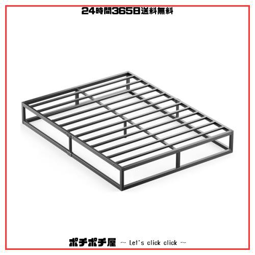 PRTONE ベッド ベッドフレーム ダブル メタル ダブルベッド 低め パイプベッド 静音 ローベッド ベッド下収納 頑丈通気耐久 ギシギシしな