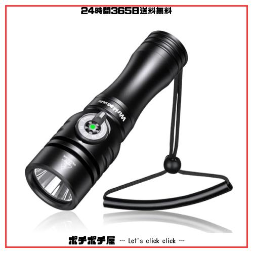 Wurkkos DL02 ダイビングライト IPX8 水中100メートル潜り使用 LED水中ライト 3000ルーメン 高輝度 496米遠射 ナイトダイビング トーチ の通販は 7,247円
